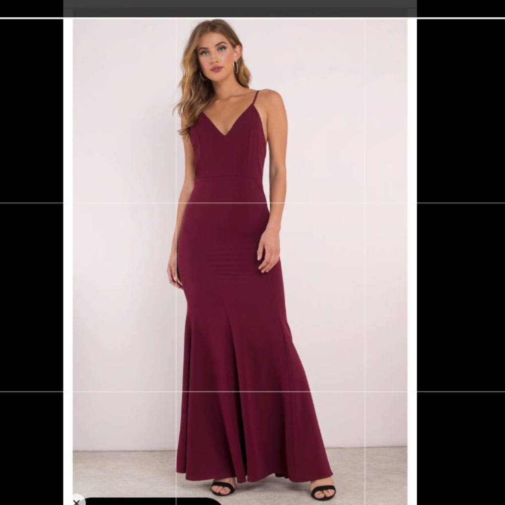 WINE RED PROM DRESS